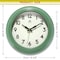 Infinity Instruments 8.5 in. Retro Diner Wall Clock, Green 14751LG-3773 - alternate 3